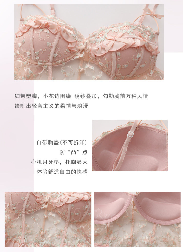 DZ Luxurious Plus Size Light Luxury Ice Silk Lingerie Passionate Hot Backless Sexy Padded Nightdress Robe Set4973