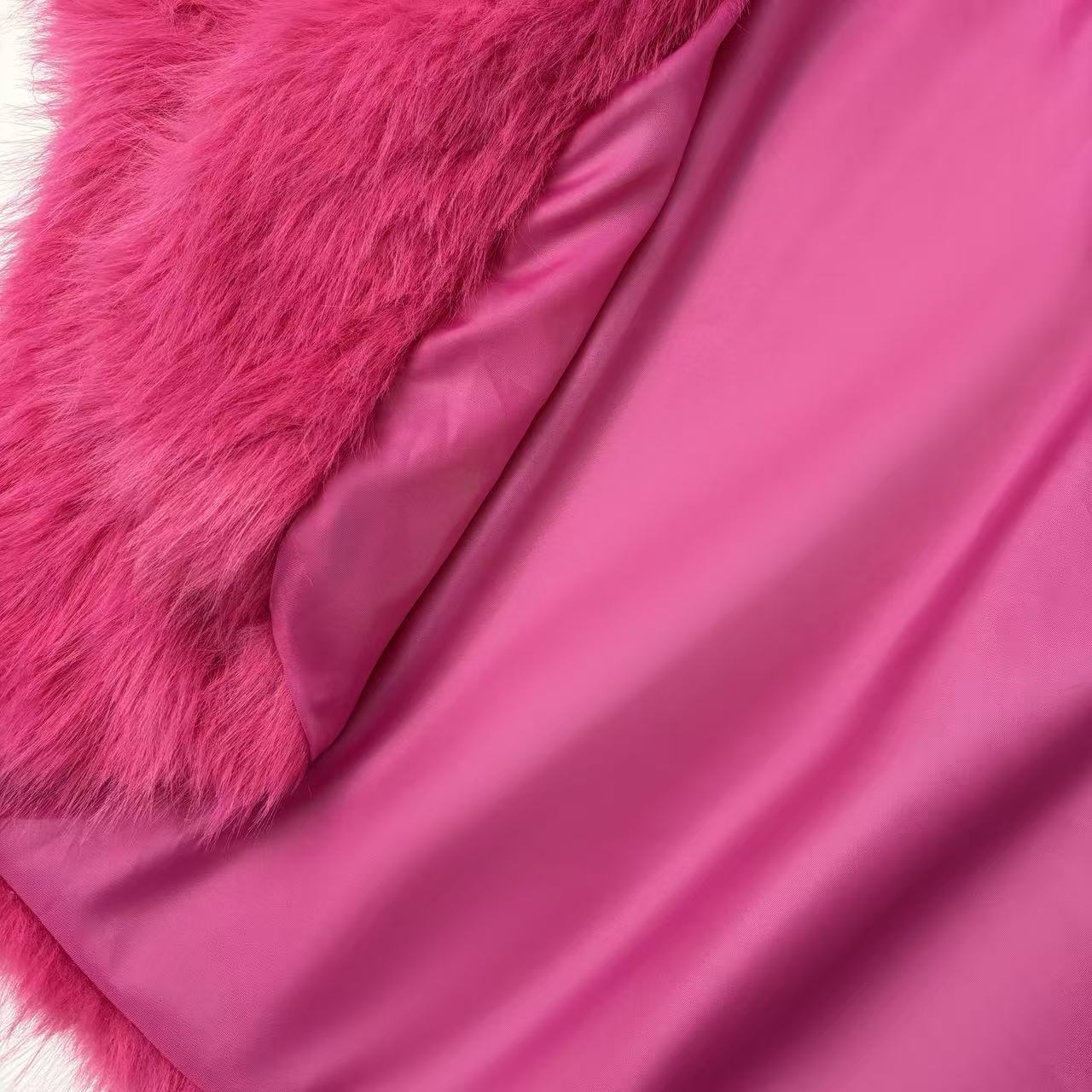 New fried street environmental protection fur fox hooded coat female Korean version of high sense.