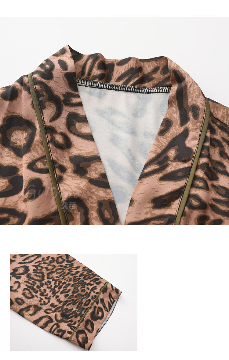 DZ Guiruo Brand Lingerie Hot Low-Cut Push-Up Women's Camisole Nightdress Deep V Homewear Robe Set4410