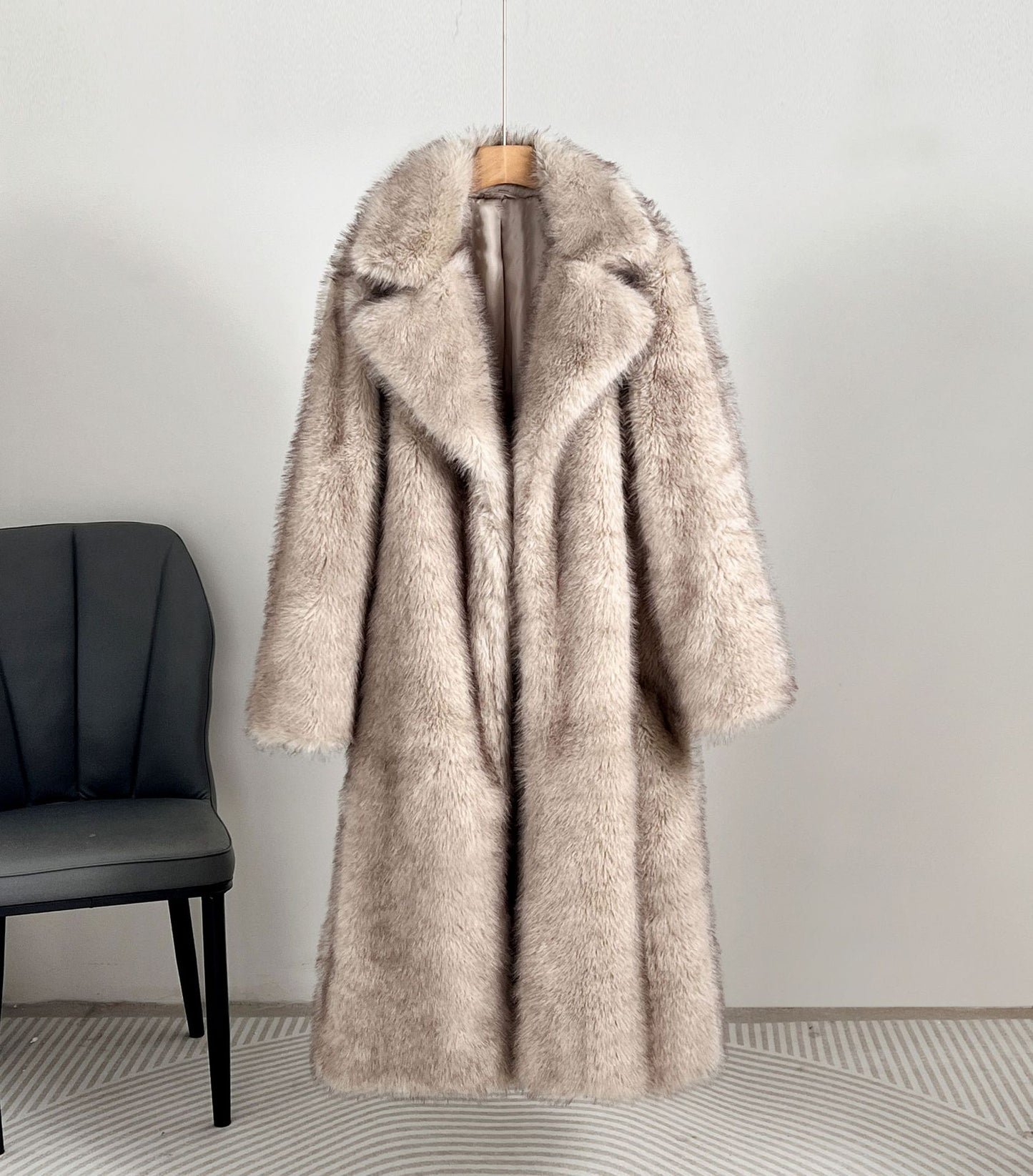 Extended fur suit collar coat coat best selling fur coat